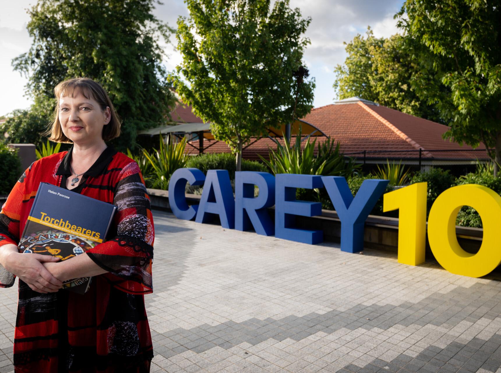 Helen Penrose, author of 'Torchbearers: A centenary history of Carey Baptist Grammar School'