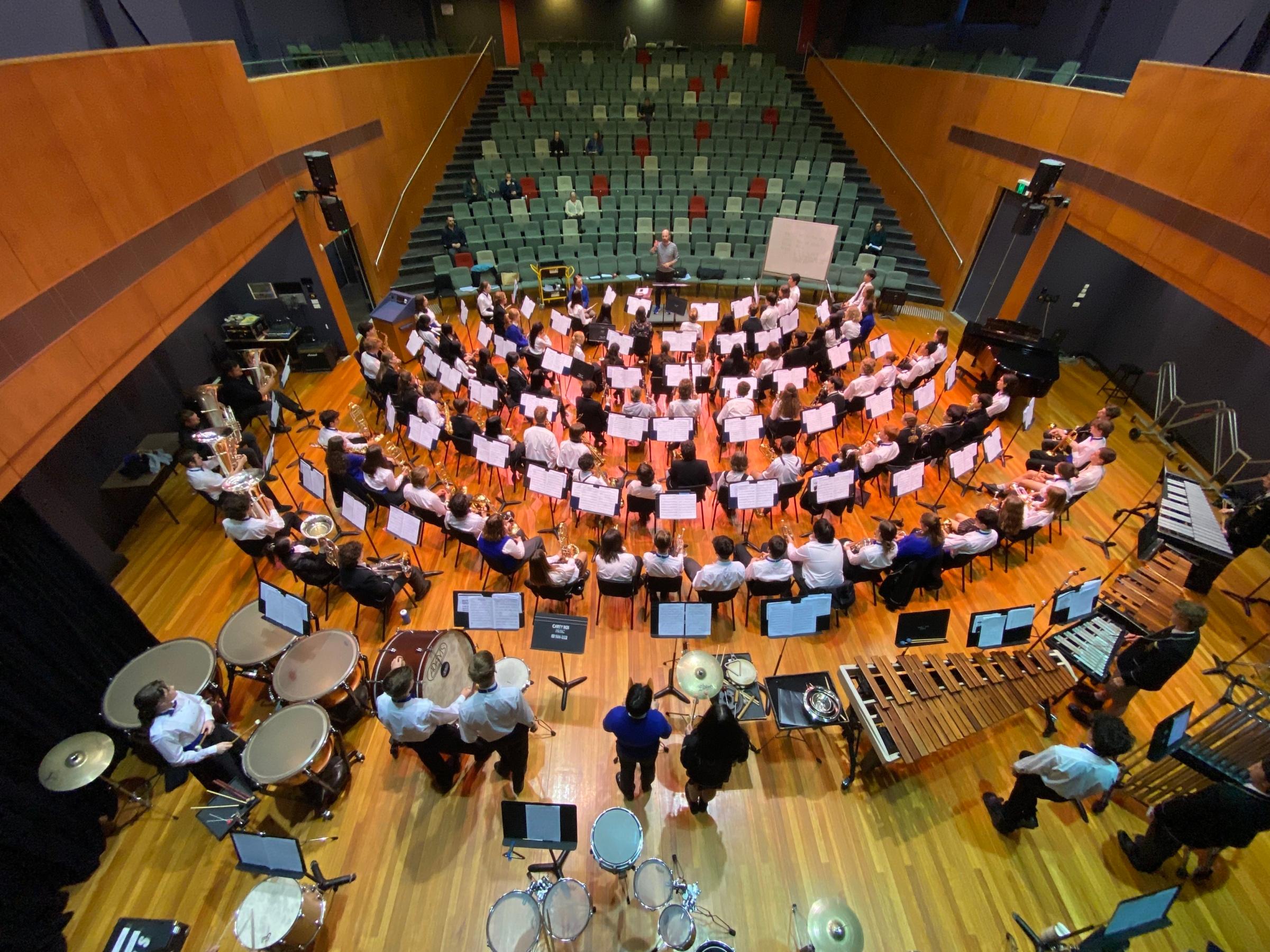 Collaborating in music: ensemble performances and inter-school workshops
