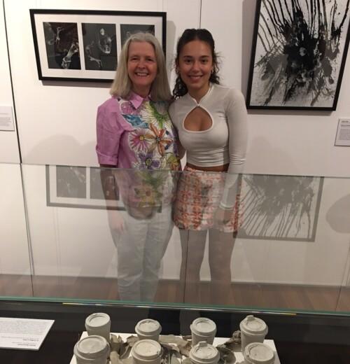 Emmy and Ruth McDonald at the IB Art Show