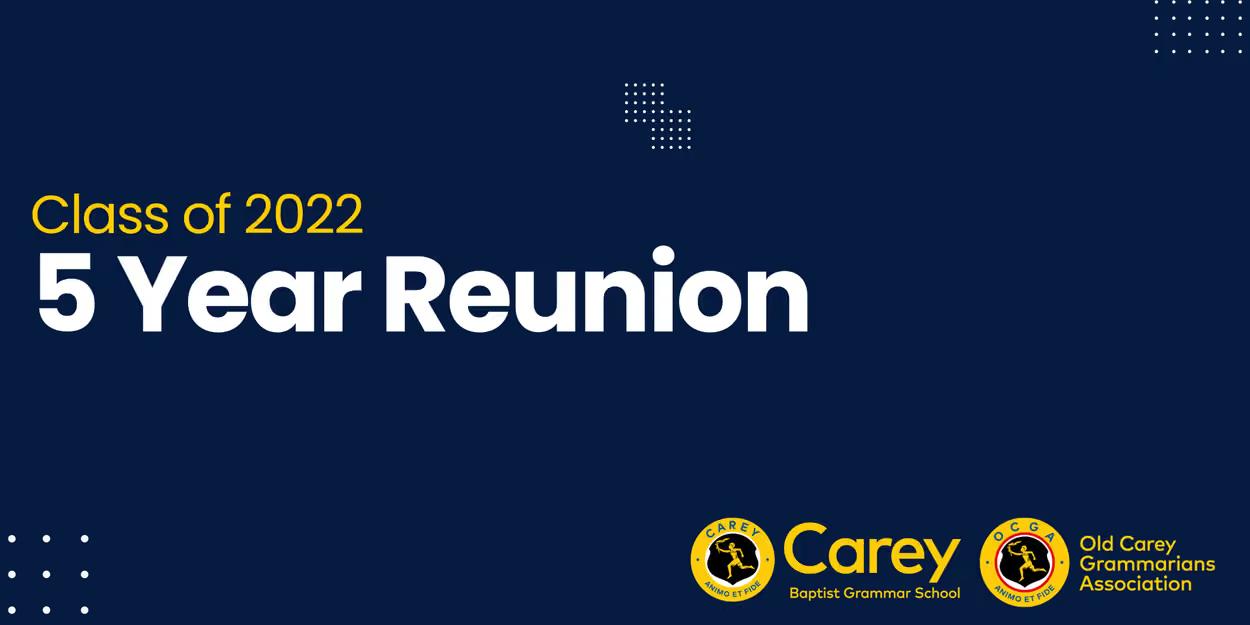 Class of 2022 – 5 Year Reunion