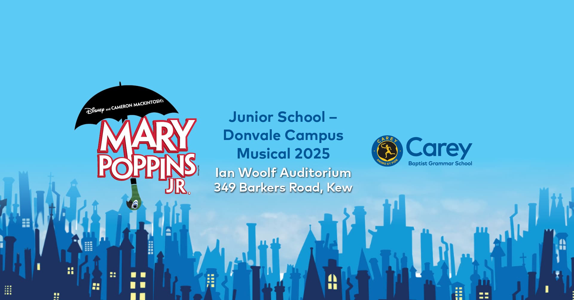 Donvale Musical 2025 Facebook Event banner