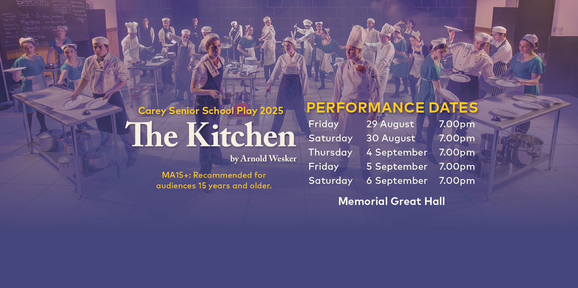 The Kitchen – Senior School Play 2025