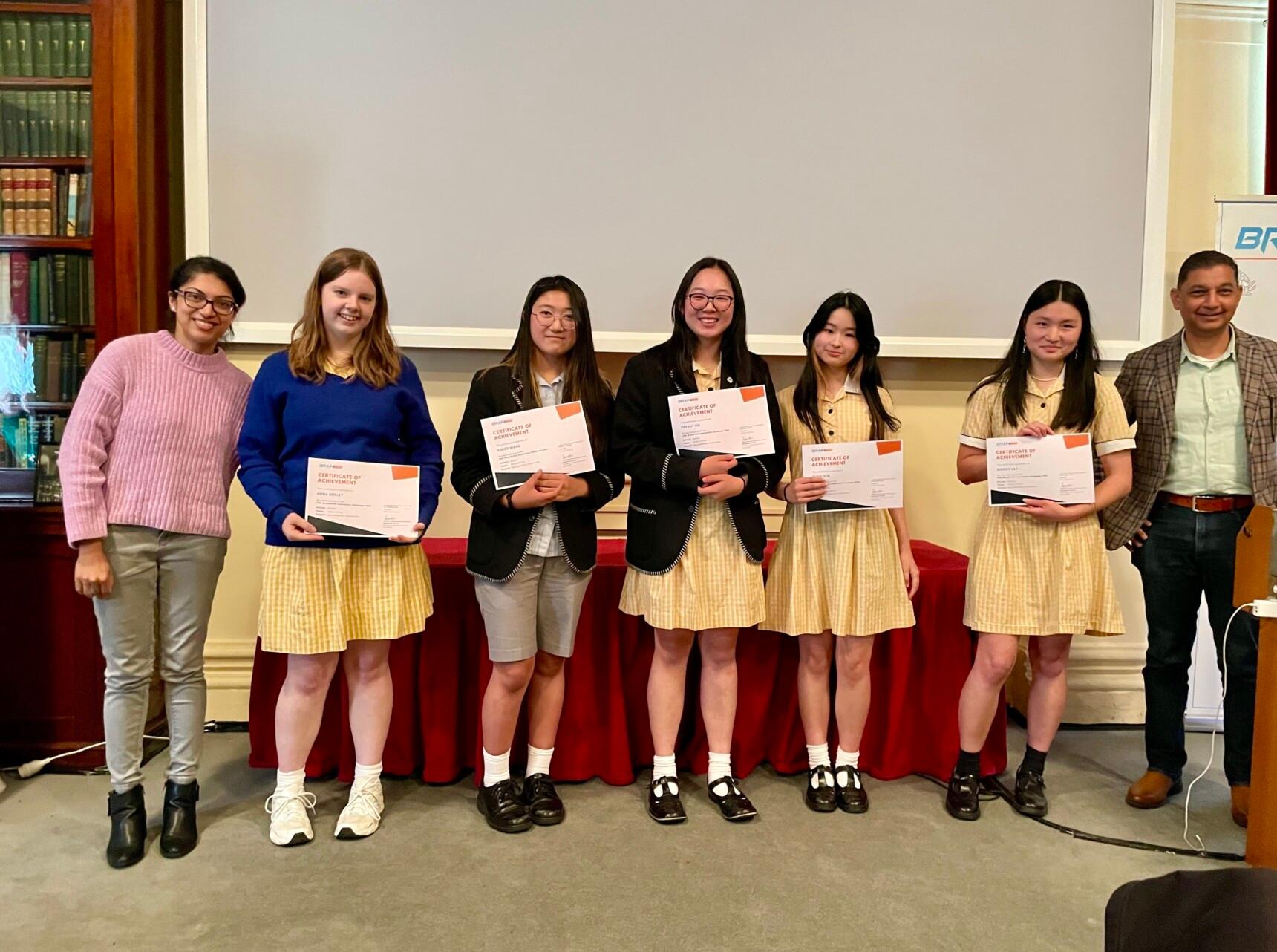 Some of our students who won awards at the BrainSTEM Innovation Challenge!
