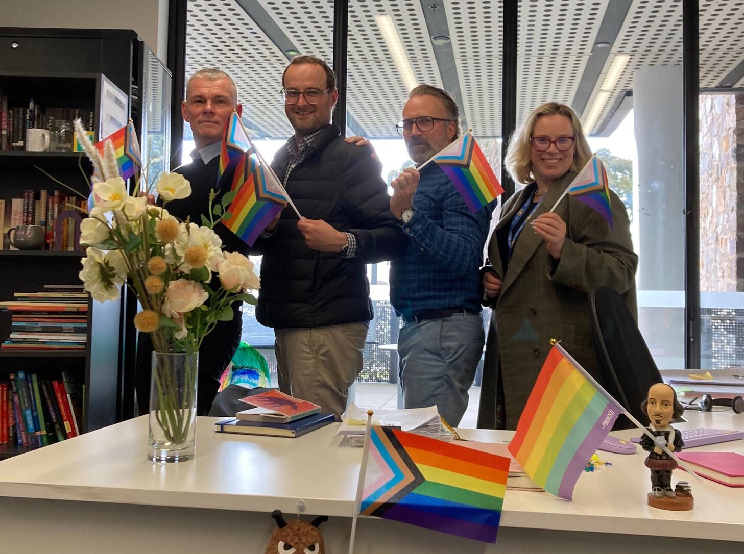 Our teachers celebrating Pride Week and LGBTIQ+ students