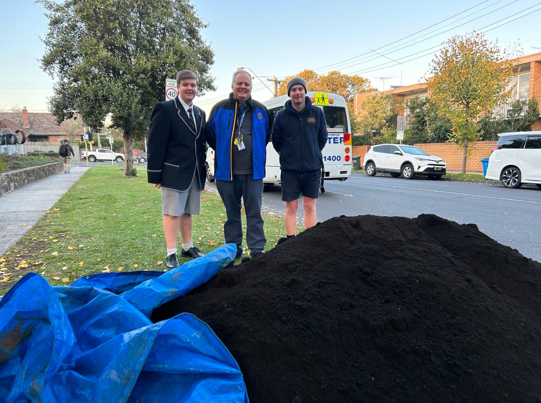 Soil delivery for the Wildlife Garden!