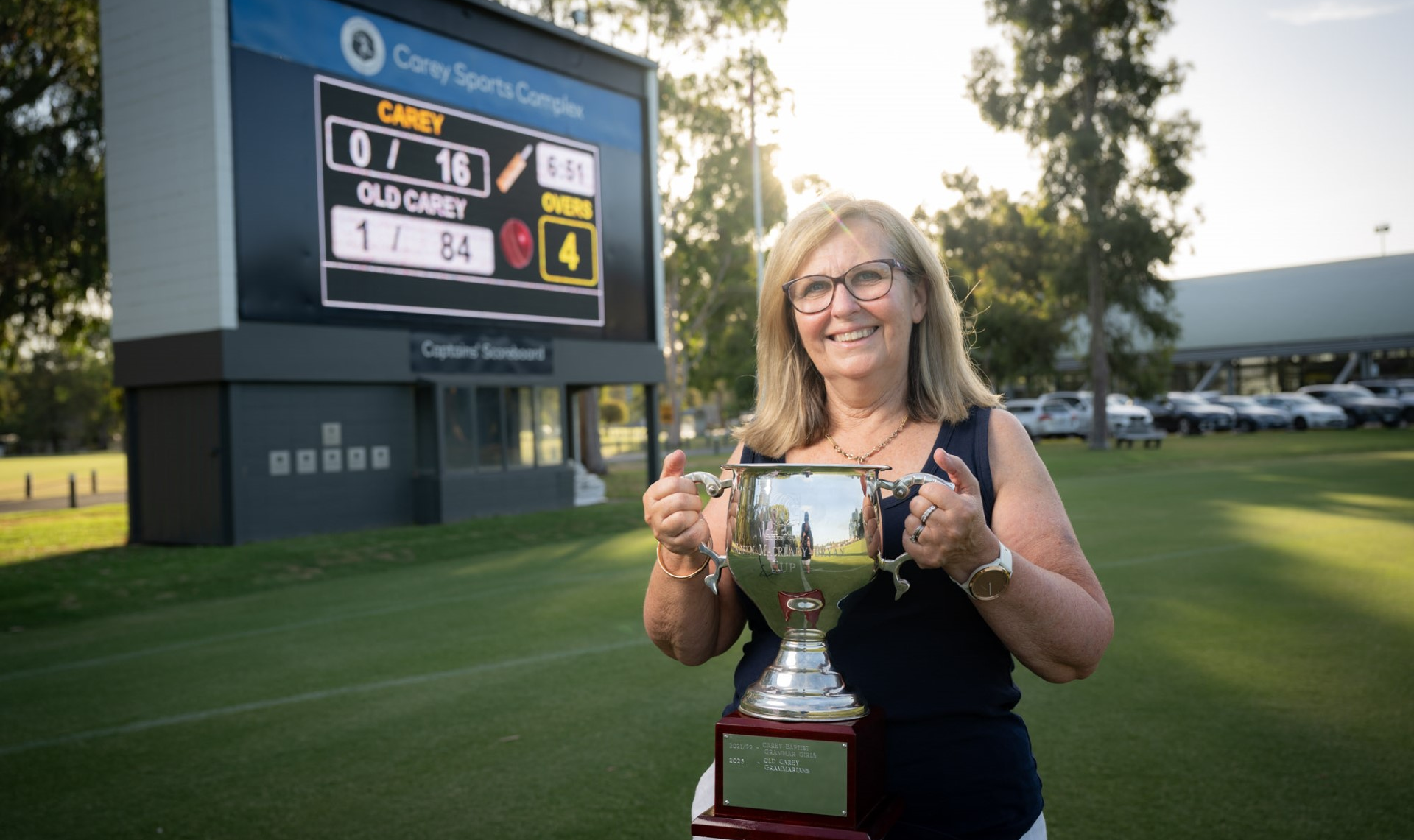 Robyn Macready-Bryan with the Robyn Macready-Bryan Cup!