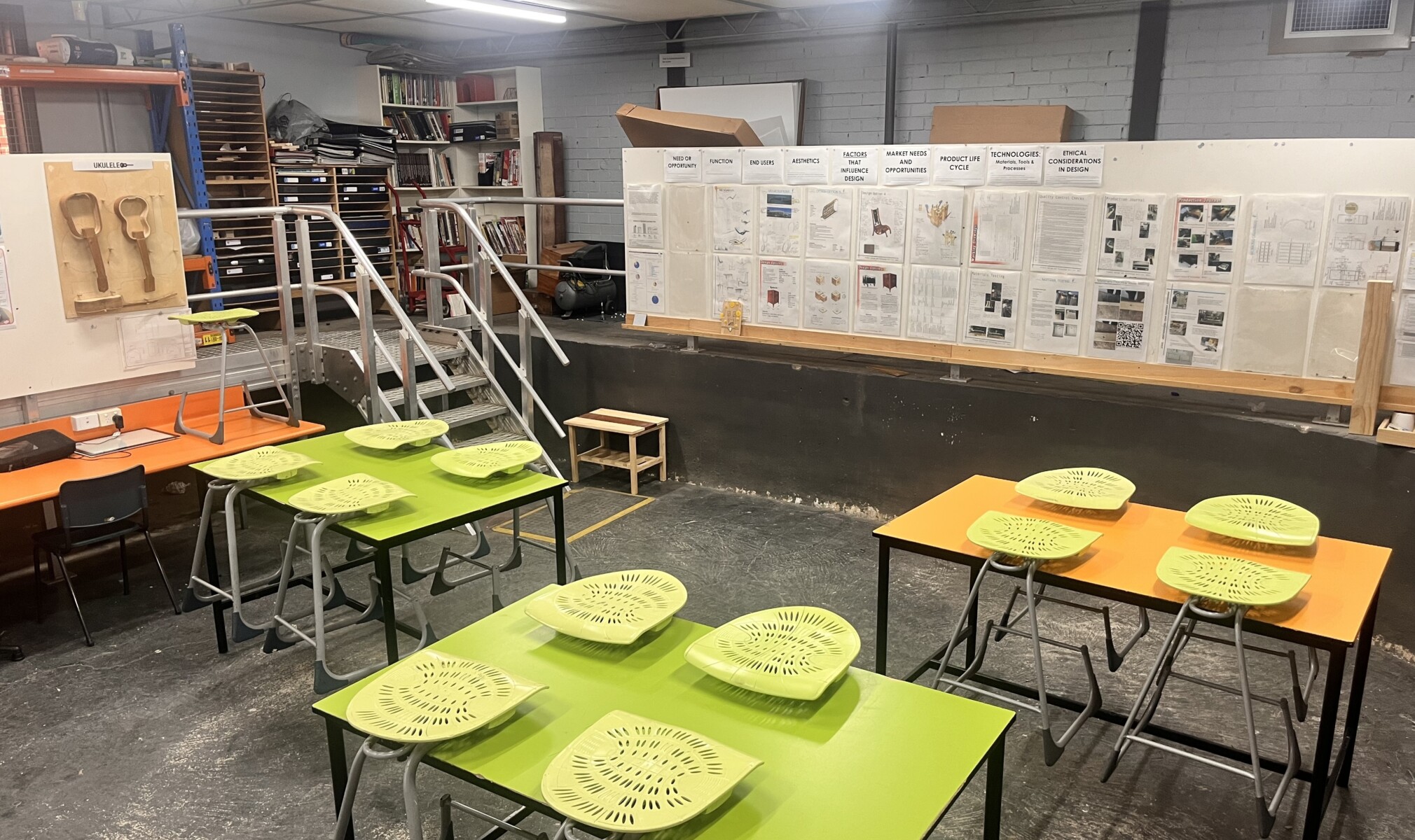 Product Design and Technology classroom, 2025