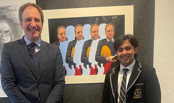 Third place - Portrait of Deputy Head of Senior School, Christian Gregory