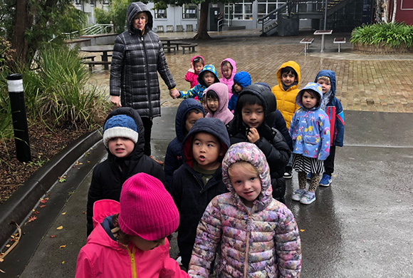 Catching raindrops