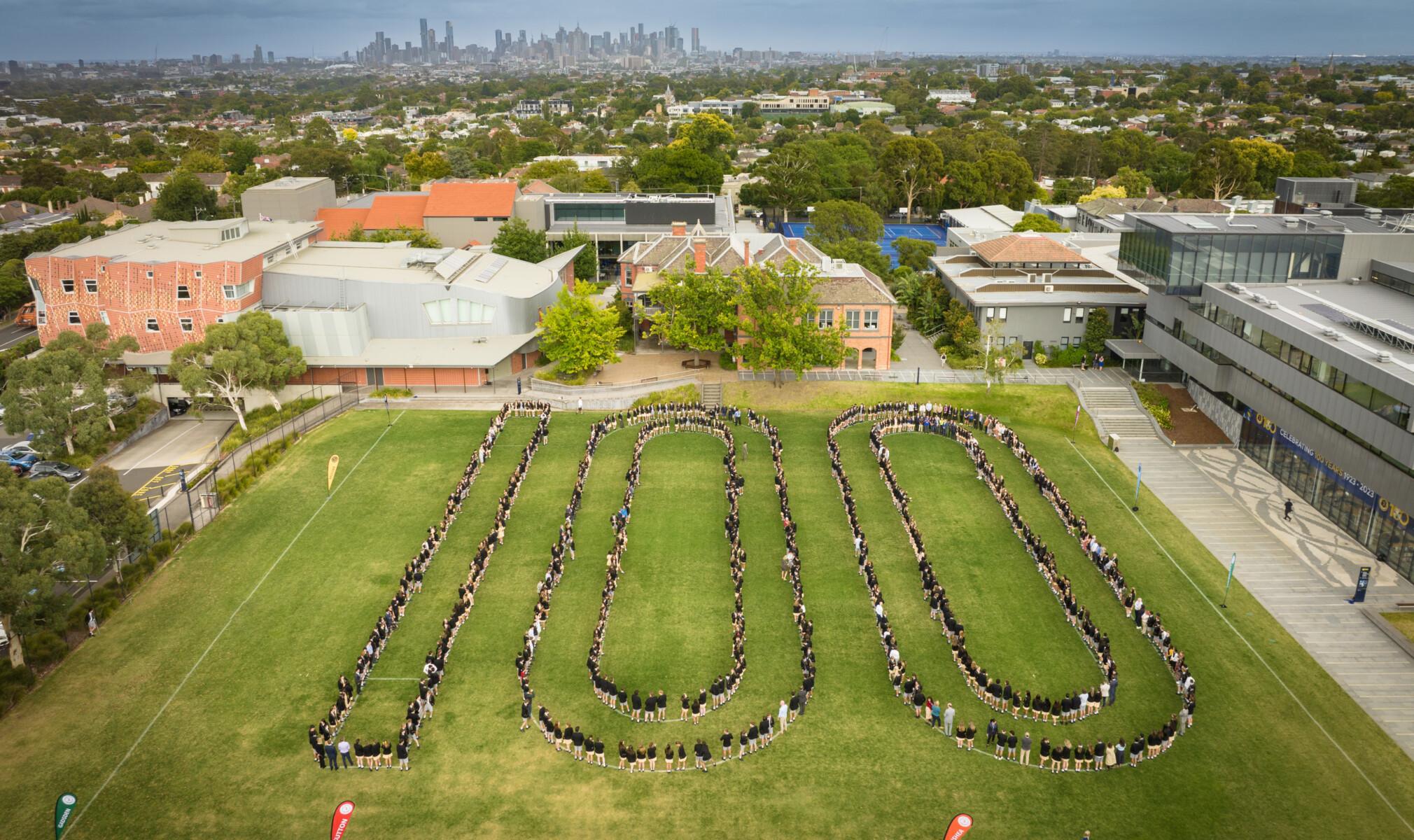 On our 100th birthday, 13 February 2023, all Carey students came together to celebrate our milestone.