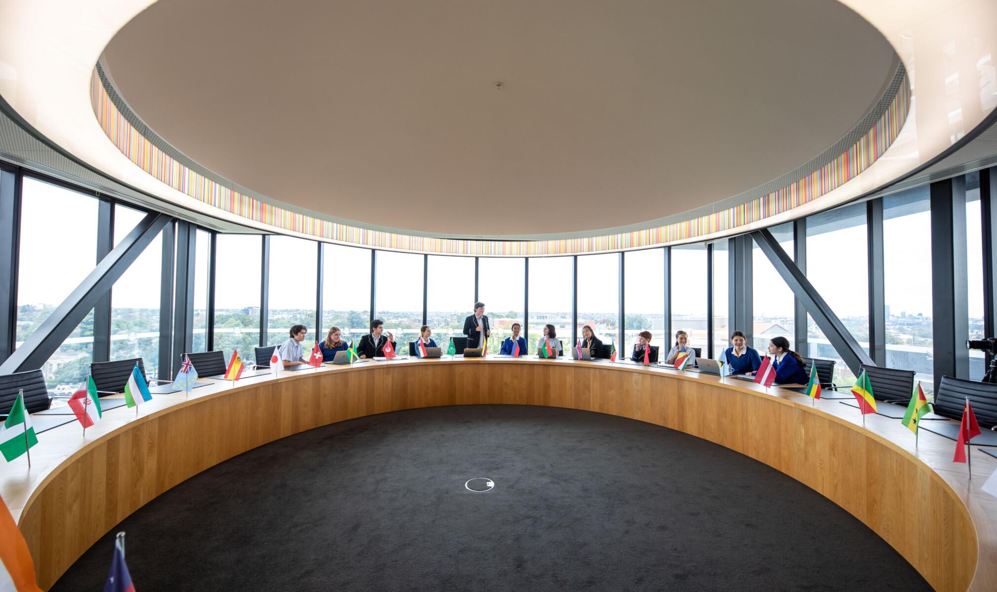 The UN Room is a space for collaborative discussion and debate.
