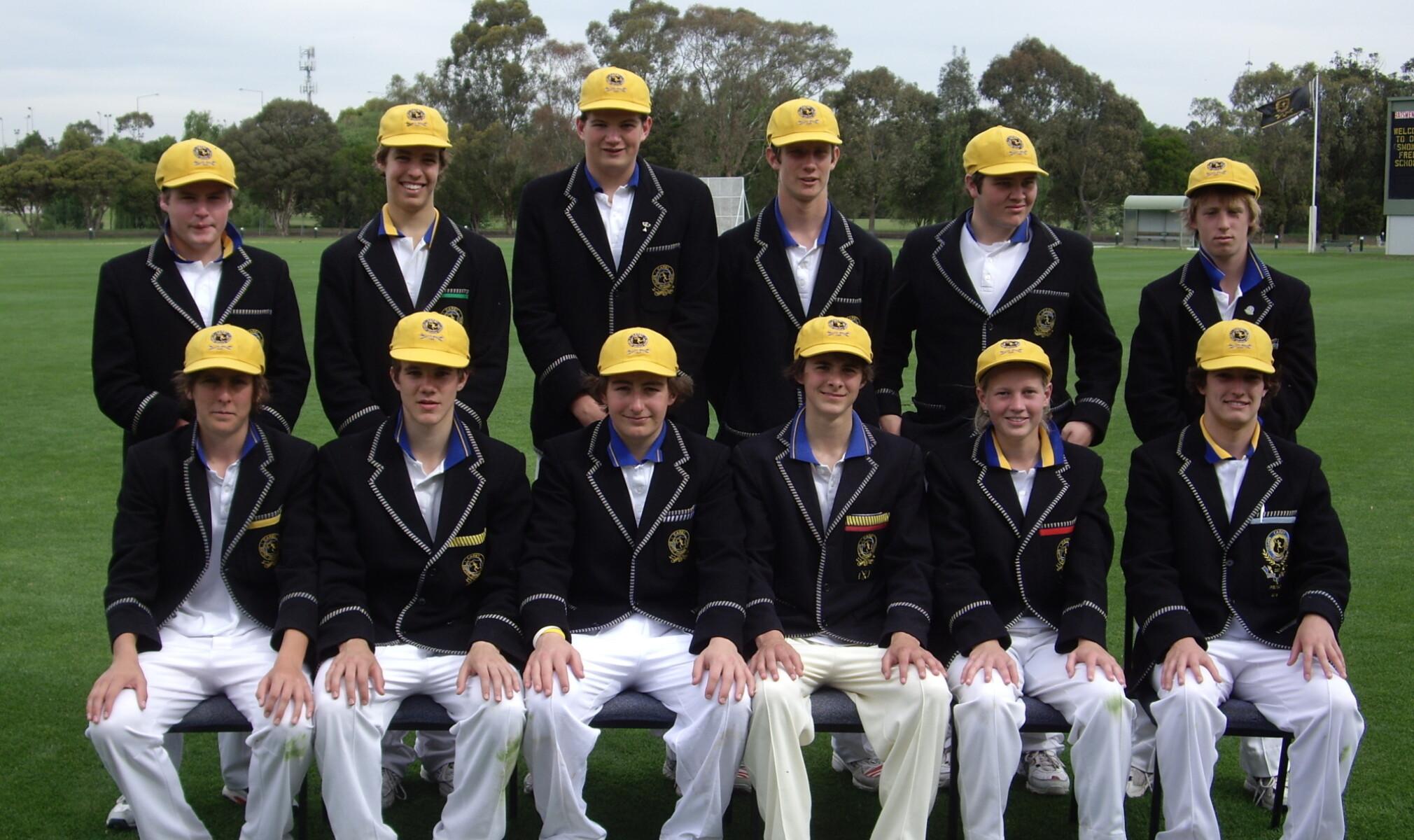 2009 Carey First XI Cricket Team