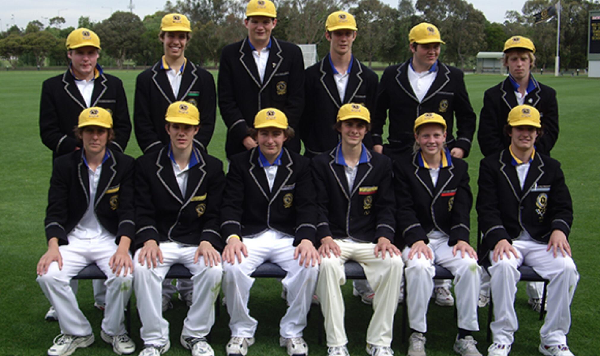 The 2006 First XI Cricket Team including Mag Lanning (front row, second from right).