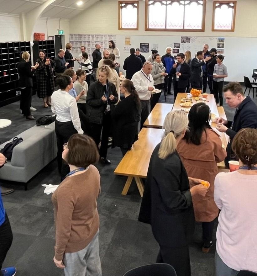 Staff morning tea – thank you all for your hard work!