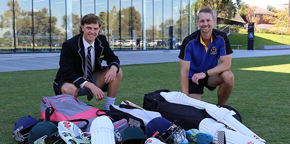 Giving a second innings: Carey comes together to donate cricket gear